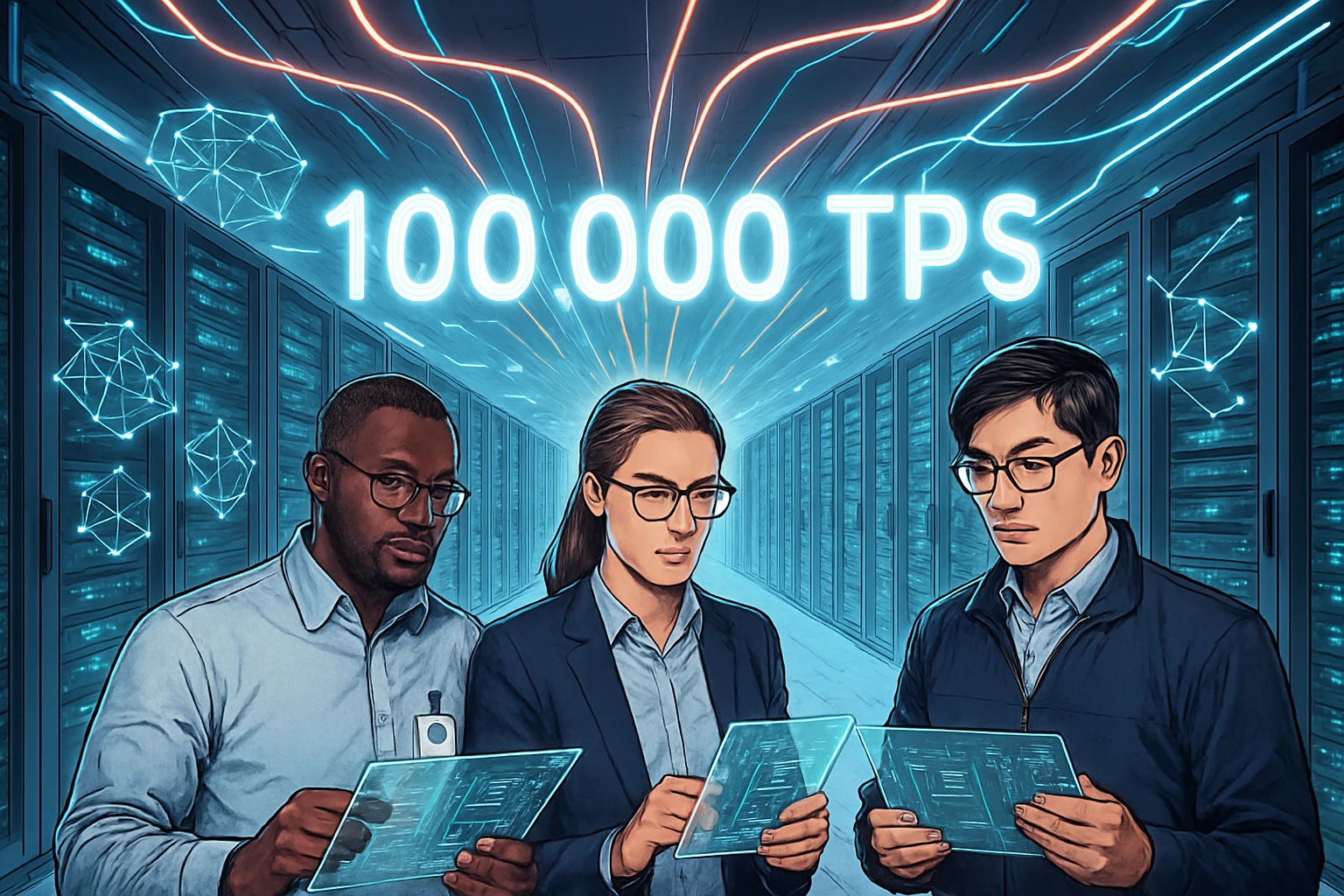 Qual é o sentido de Solana atingir 100.000 TPS em condições ideais?
